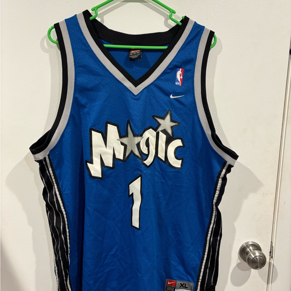 Nike Blue and Black Authentic NBA Jersey